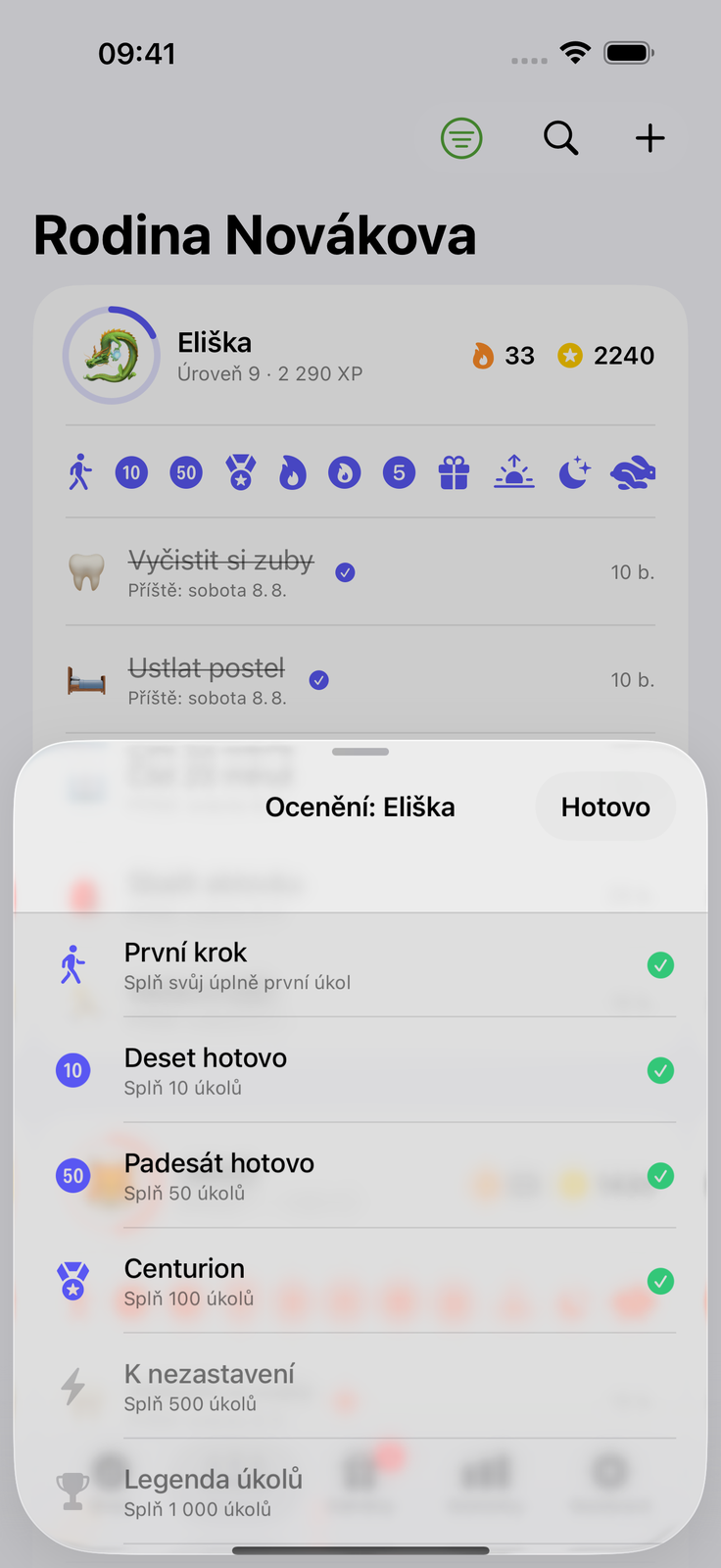 Děti chtějí odškrtávat samy