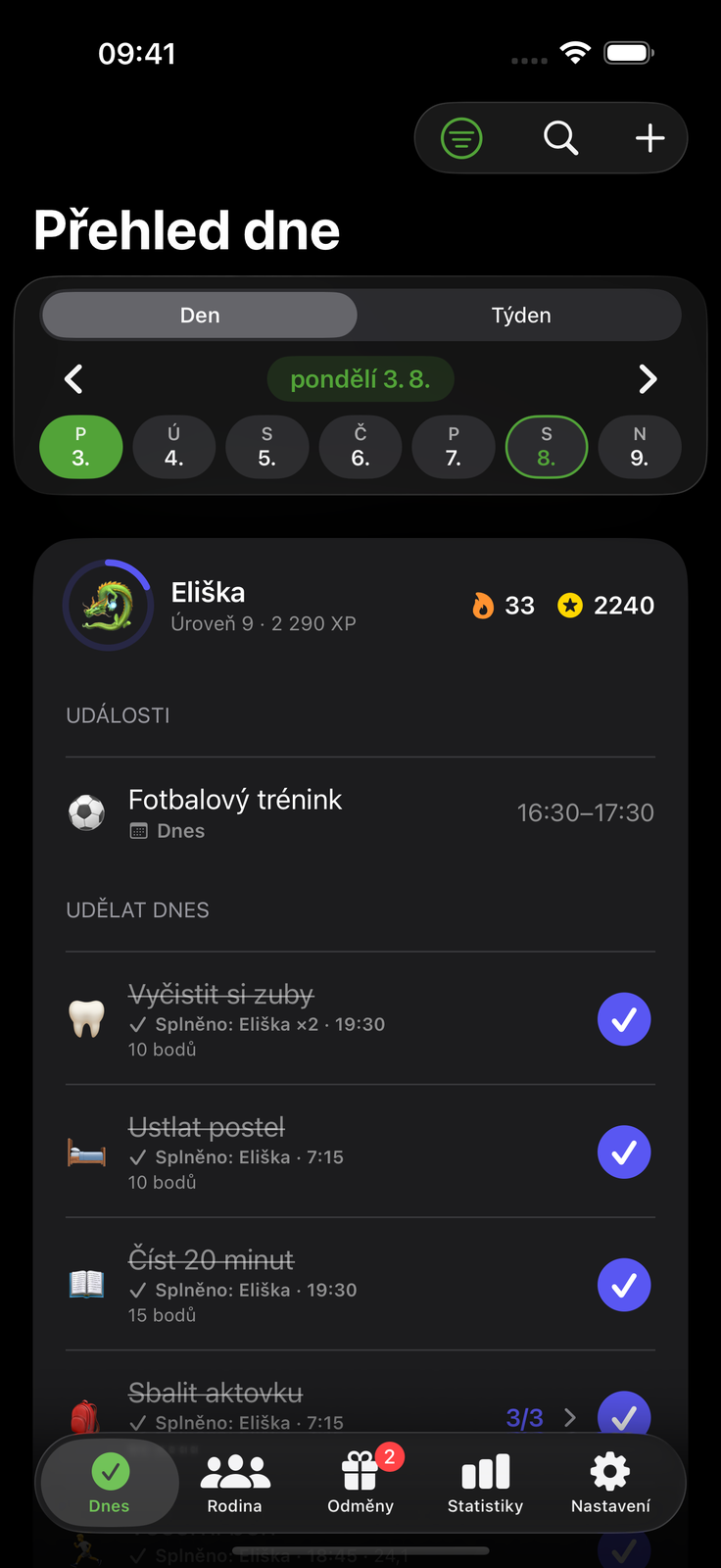 Krásná ve dne, klidná v noci