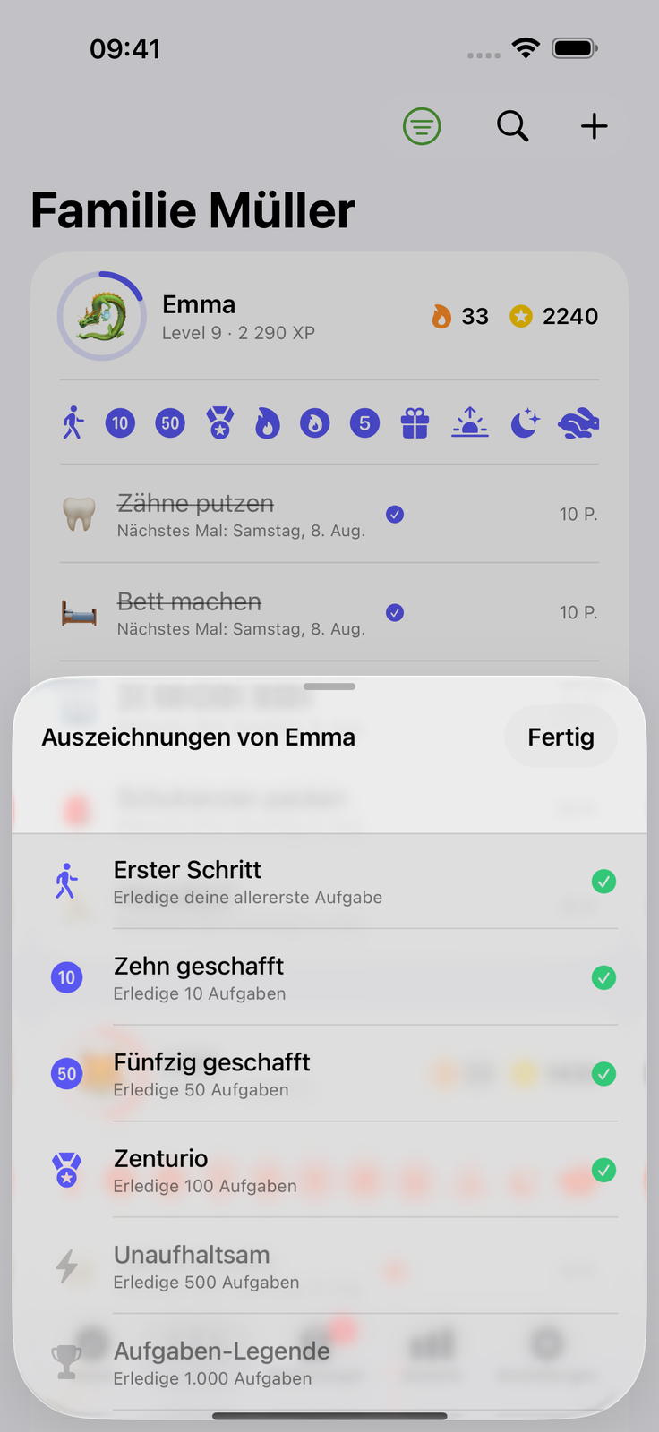 Kinder wollen abhaken