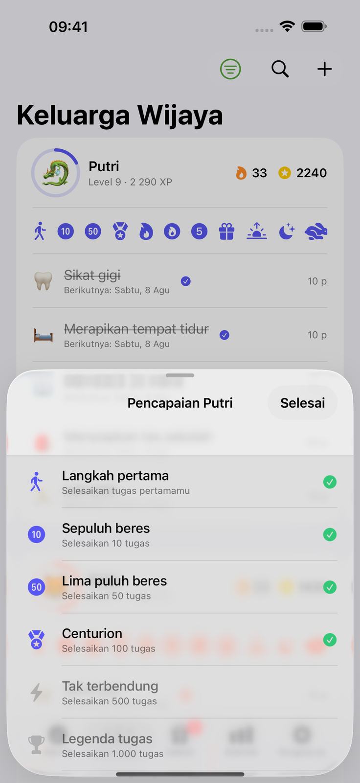 Anak berebut mencentang