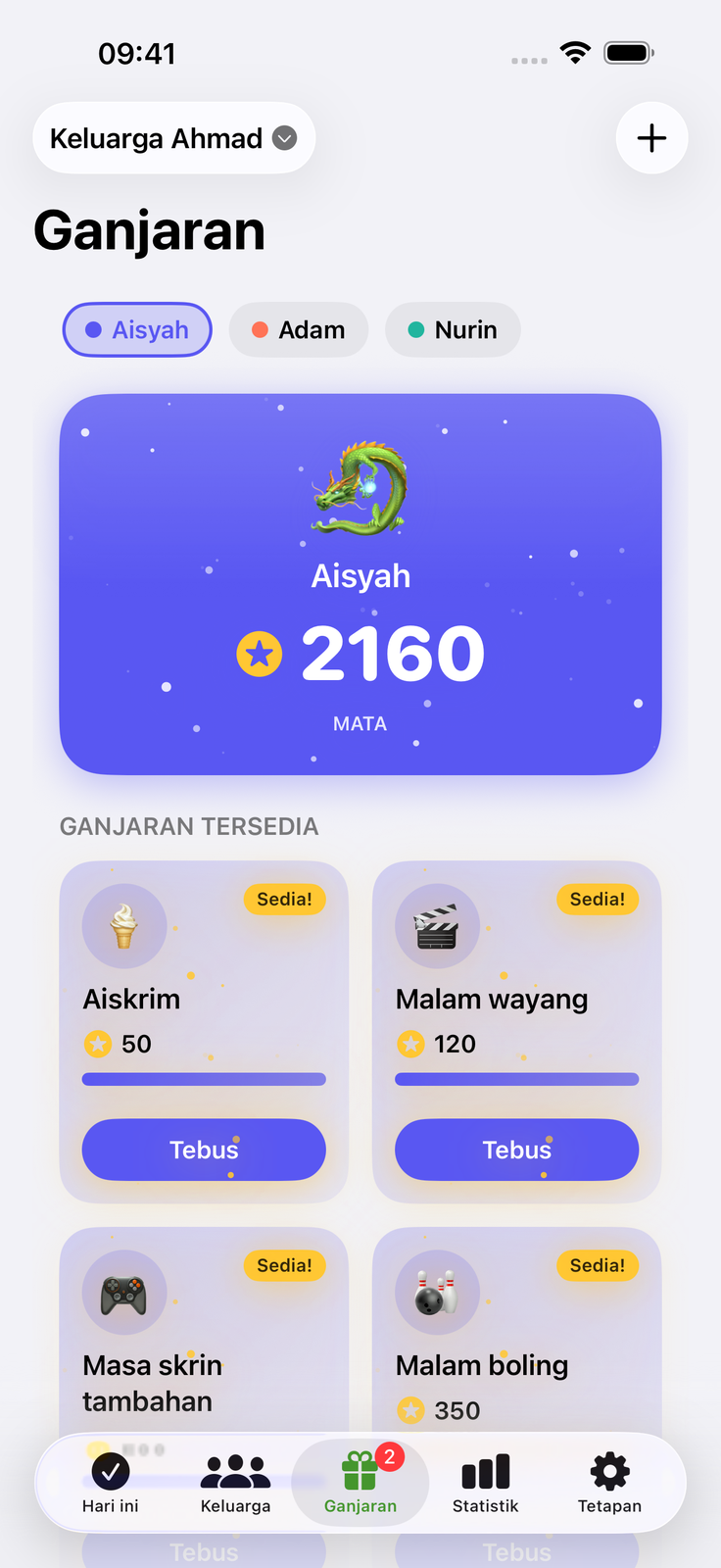 Giliran adil, kurang bergaduh