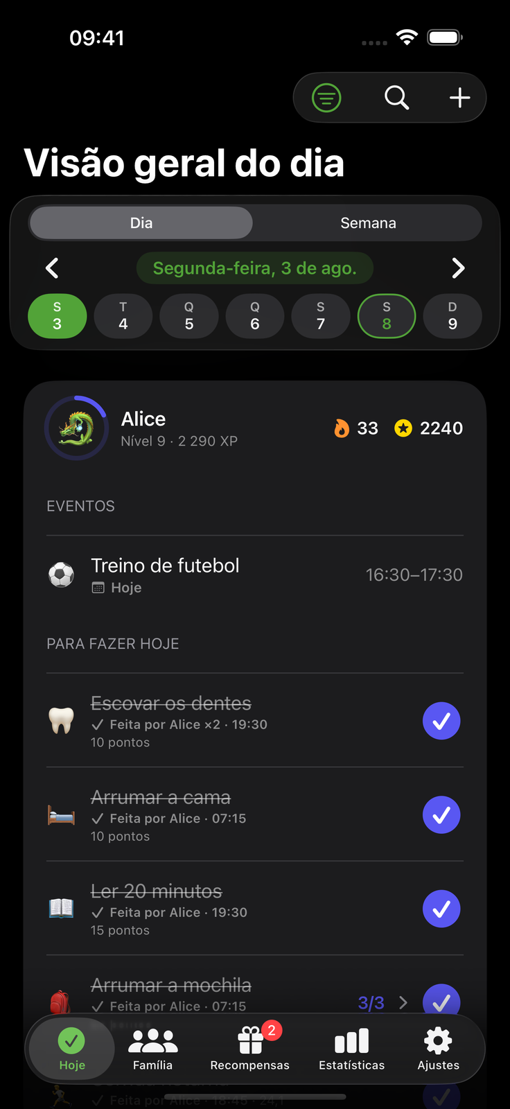 Linda de dia, tranquila à noite