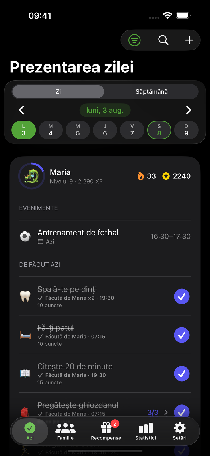 Frumoasă ziua, liniștită noaptea