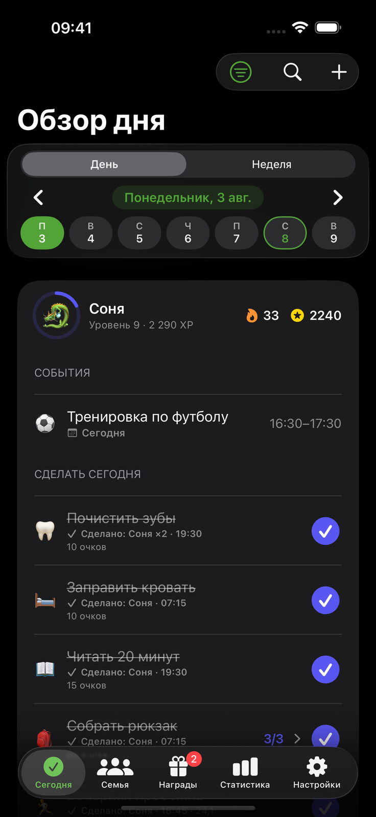 Днём ярко, ночью спокойно