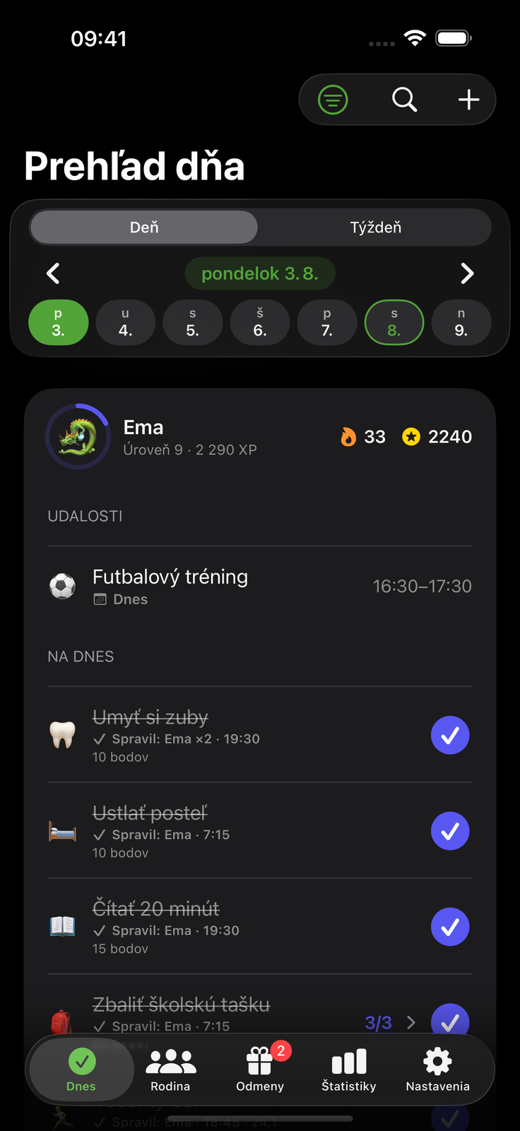 Pekná cez deň, pokojná v noci